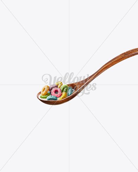 Download Wooden Spoon With Cereals And Milk